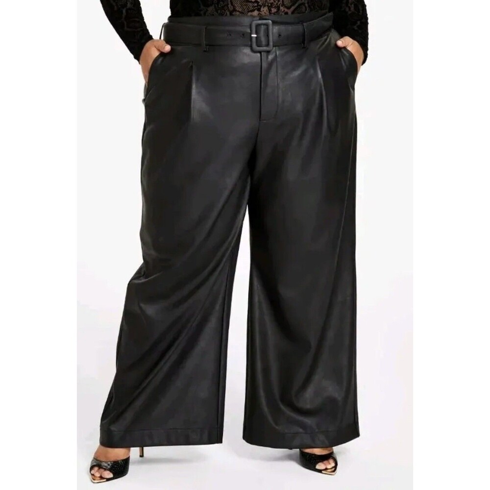 Women’s NWT Nina Parker Faux Leather Plus Size Pants 18W